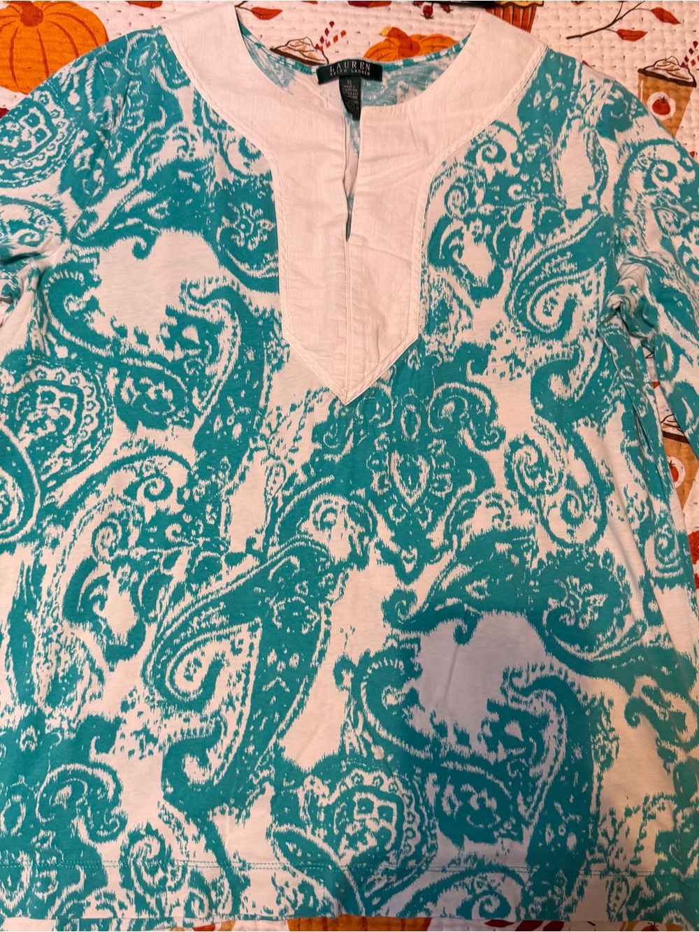 Women's Ralph Lauren 3/4 sleeve shirt